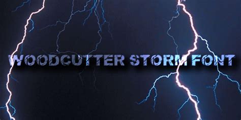 Woodcutter Storm Font