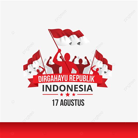 Indonesia 17 Agustus Vektor Gambar Hari Kemerdekaan Kemerdekaan