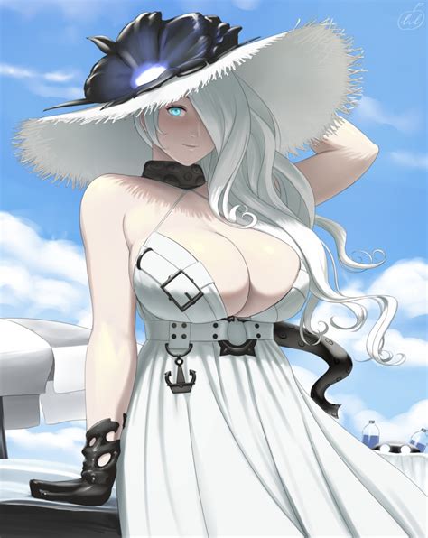 Lvl Sentrythe2310 Seaport Summer Princess Kantai Collection Highres 10s 1girl Abyssal