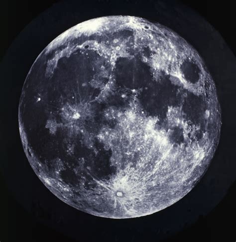 Full Moon Vintage Print Vintage Photography Surface View