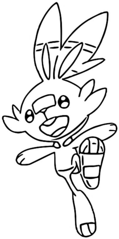 Scorbunny Coloring Coloring Pages