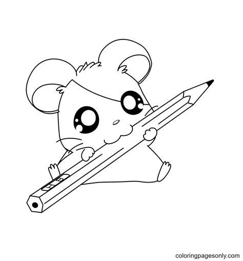 Hamster Coloring Pages Free Printable Coloring Pages