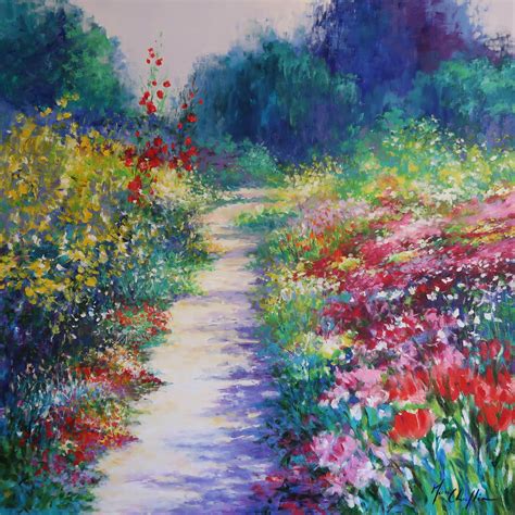 Monet is perhaps the most famous painter of gardens, but there were many artists who were inspired by cultivated nature including van gogh, bonnard, pissarro and matisse. A sunny path at Monet's garden in Giverny | Monet art ...