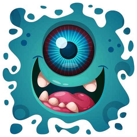Premium Vector Crazy Monster Illustration