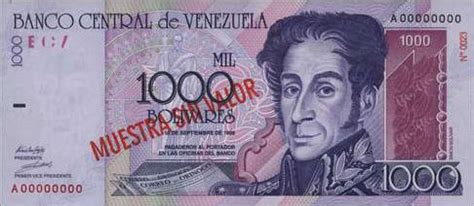 Banco central de venezuela on wn network delivers the latest videos and editable pages for news & events, including entertainment, music, sports, science and more, sign up and share your playlists. Piece bbcv1000bs-ba01s2 : Banknote of 1000 Bolívares (Luca ...