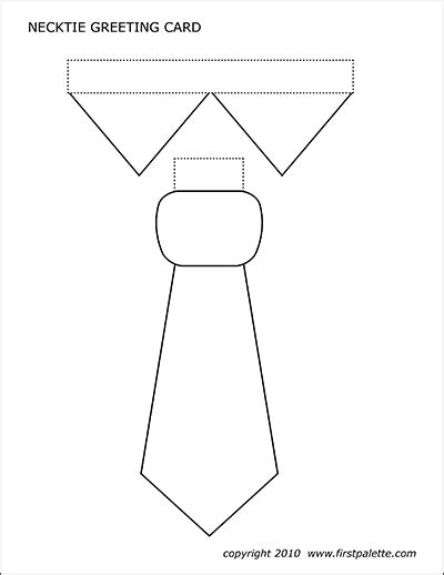 Necktie Greeting Card Templates Free Printable Templates And Coloring