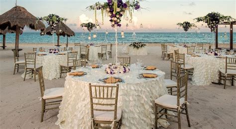 Beach Wedding Reception At Iberostar Paraiso Maya In Riviera Maya