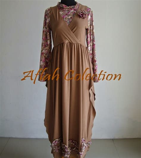 Model gamis brokat kombinasi polos. 11 Contoh Gambar Model Baju Terusan Wanita Terbaru 2016