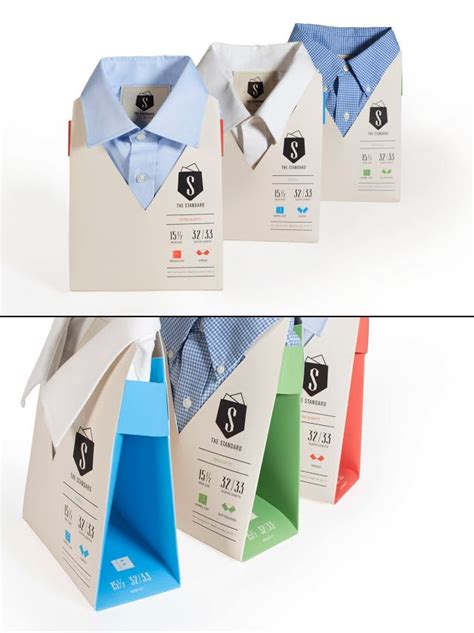 Package Standard Dress Shirt Shirt Packaging Packaging Labels