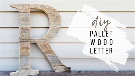Diy Pallet Wood Letter Rustic Initial Youtube