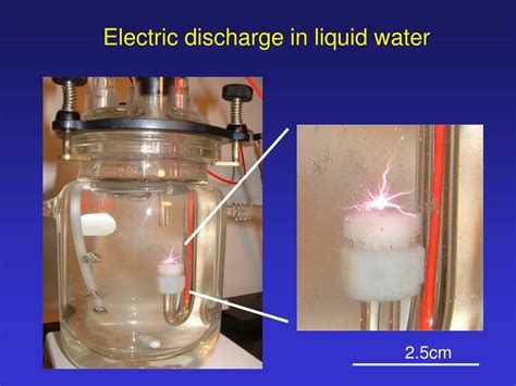 Ppt Electrical Discharges In Liquid Water Powerpoint Presentation