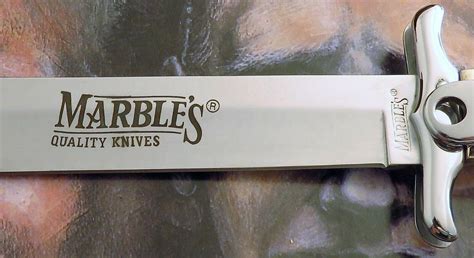 Marbles Folding Locking Bowie Knife Bone Stag Handles Mr101