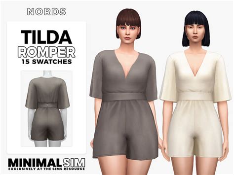 The Sims Resource Minimalsim Tilda Romper