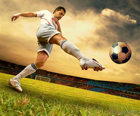 Soccer Player Kicking A Ball Clip Art Library