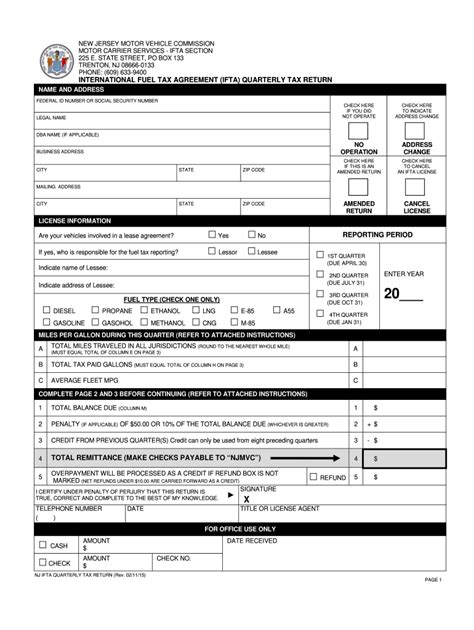 So update in your page itns 281. NJ IFTA Quarterly Tax Return 2015 - Fill out Tax Template Online | US Legal Forms