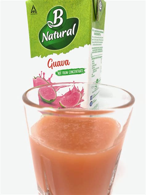 Itc B Natural Guava Juice Made With 100 Indian Fruits Firstimpression