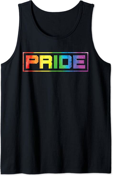 Amazon Com Gay Pride Flag LGBT Pride Month Parade Tank Top Clothing Shoes Jewelry