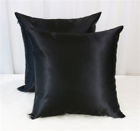 Aiking Home 2 Of 18x18 Colorful Shiny Poly Satin Throw Pillow Covers