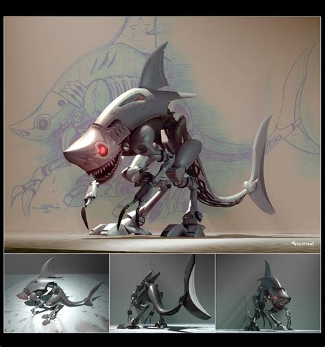 Shark Rex By Heckthor On Deviantart Alien Concept Art Creature