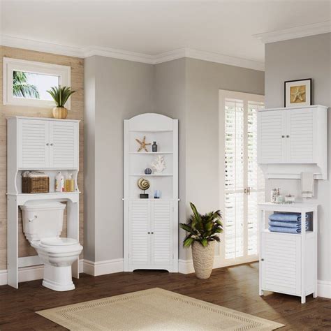 Riverridge Home Ellsworth Collection Tall Corner Cabinet White