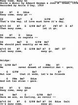 Images of Guitar Song Easy Chords