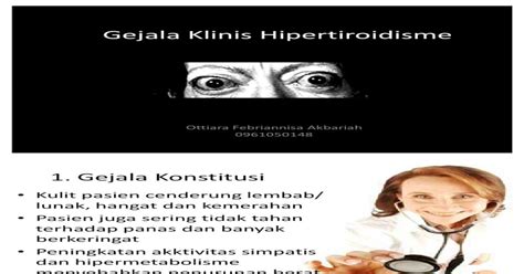 Gejala Klinis Hipertiroidisme Pdf Document