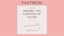 Philippa, 5th Countess of Ulster Biography - 5th Countess of Ulster ...