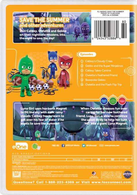Pj Masks Save The Summer Television Series Page Dvd Blu Ray