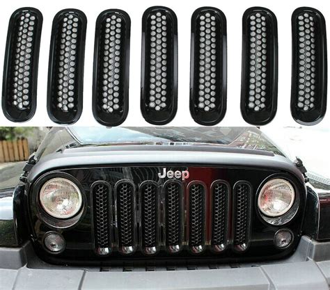 Buy Jeep Wrangler Black Front Grill Mesh Grille Insert Kit Online At