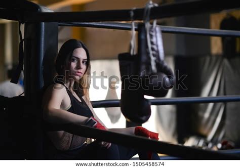 Portrait Boxer Girl Boxing Ring Stock Photo 1505458574 Shutterstock