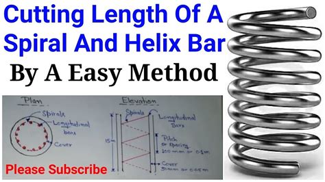 Cutting Length Of Spiral Or Helix Bar In Pile Caging Youtube