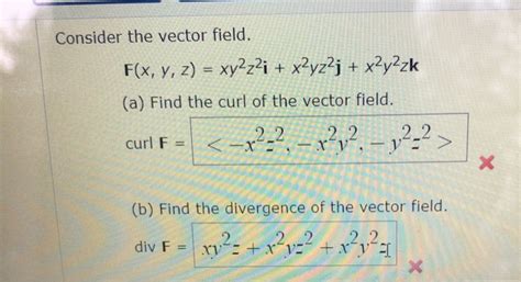 solved consider the vector field f x y z xy2z2