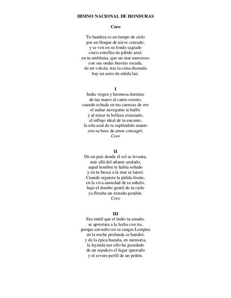 El Himno Nacional De Honduras