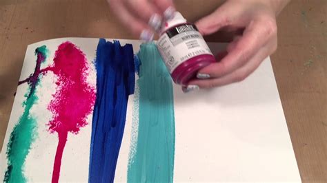The Differences Between Acrylic Paints Youtube