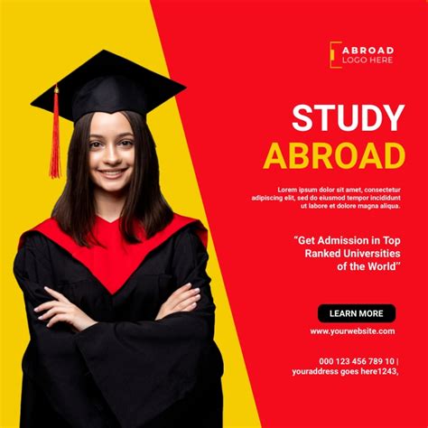 Study Abroad Banner Template Postermywall