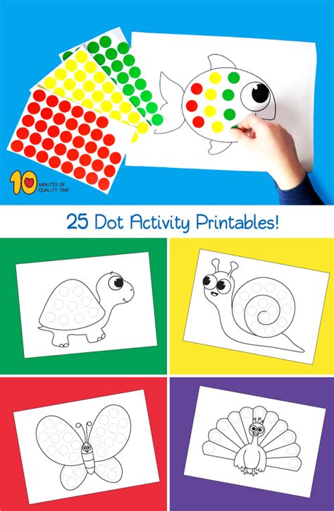 25 Dot Activity Printables Preschool Crafts Preschool Arts And