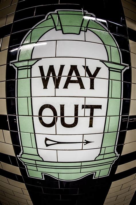 London Underground Way Out Sign Stock Photo Image Of Underground