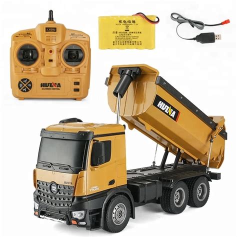 Huina Toys 1573 573 114 10ch Alloy Rc Dump Trucks Engineering