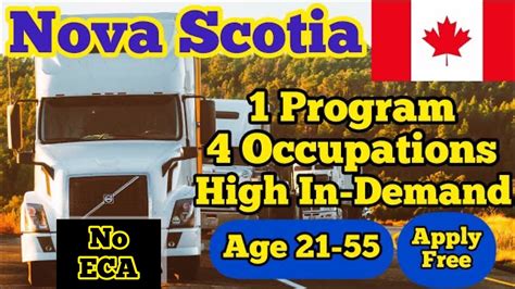 Nova Scotia Pnp Occupations In Demand No Eca No Lmia Canada