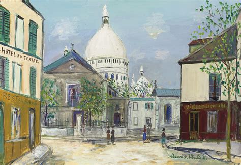 Maurice Utrillo 1883 1955 La Place Du Tertre Et Sacré Coeur