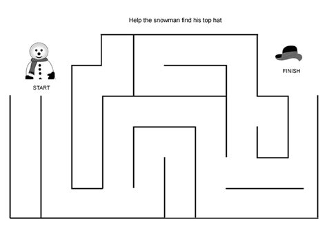 Simple Printable Mazes