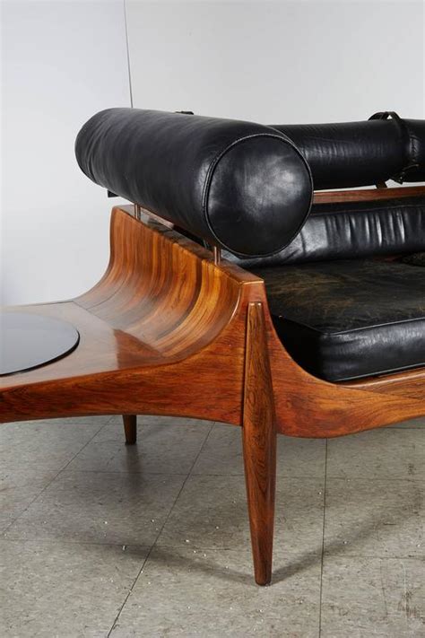 Here you find midcentury modern style fabric and leather sofas in one seater armchair, two seater loveseats, three seaters and l shape sectionals. Custom Rosewood and Leather Mid-Century Sofa by John ...