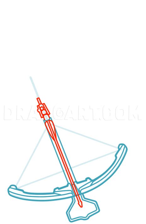 How To Draw A Crossbow Draw Crossbows Step By Step Drawing Guide By