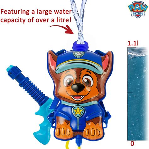 Paw Patrol Water Blaster With Chase Backpack — Joguines I Bicis Gaspar