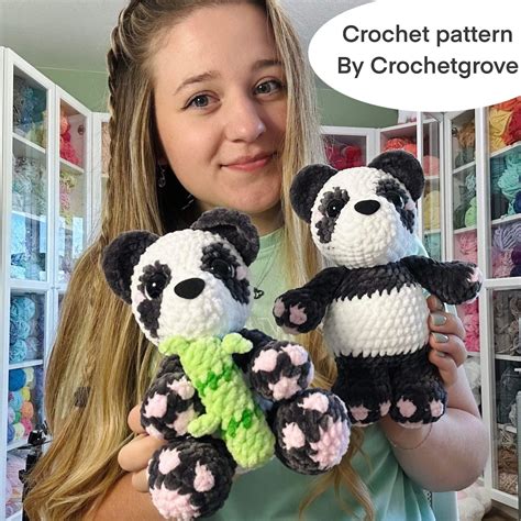 Crochet Panda Bear Pattern Bamboo Crochet Patterns Amigurumi
