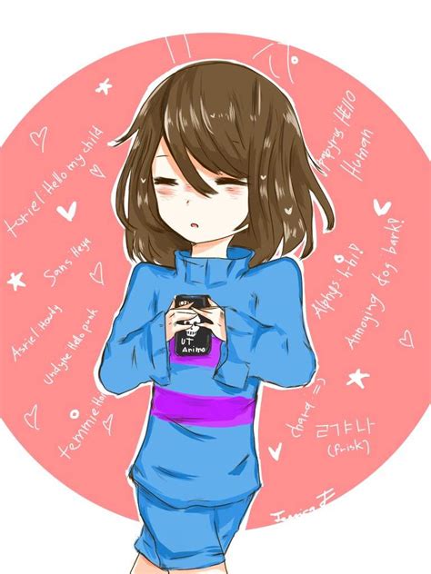 Frisk Using Ut Animo Undertale Amino