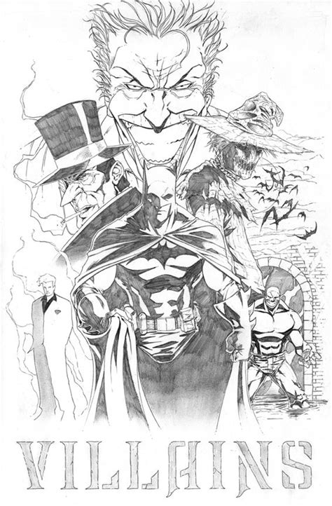 Batman Villains By Sketchpimp On Deviantart Comic Art Comic Books