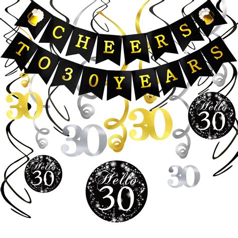 Buy Konsait 30th Birthday Party Decorations Kit Cheers To 30 Years