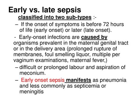 Definitions have not changed greatly since 1914. PPT - Neonatal sepsis PowerPoint Presentation - ID:737368