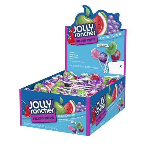 Jolly Rancher Original Flavors Filled Pops 056 Oz 100 Ct